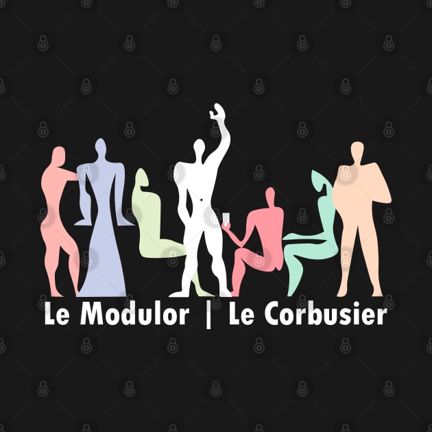 Le Corbusier Modulor Pastel Party by SLGA Designs
