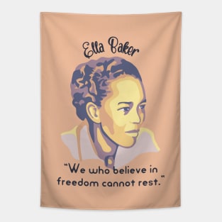 Ella Baker Portrait and Quote Tapestry