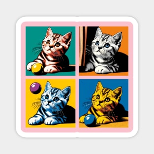 American Shorthair Pop Art - Cat Kitties Magnet