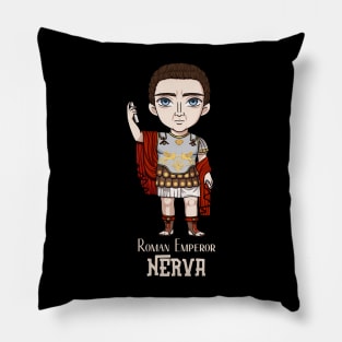 Emperor Nerva's Reign: A Majestic Design Celebrating a Time of Renewal Pillow