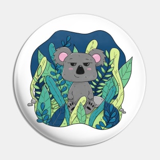 Cute koala illustration Pin