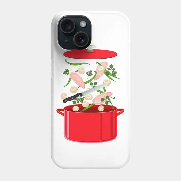 Pop Up Stew Phone Case by SWON Design