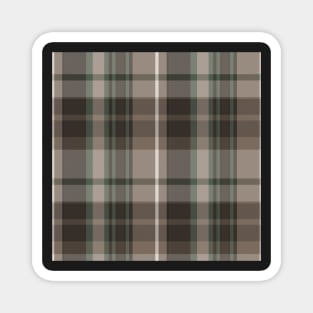 Dark Academia Aesthetic Conall 1 Hand Drawn Textured Plaid Pattern Magnet