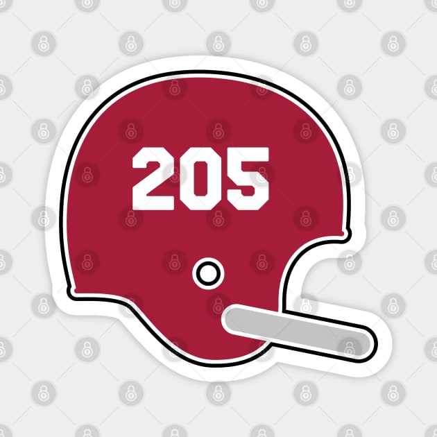 University of Alabama Area Code Helmet Magnet by Rad Love