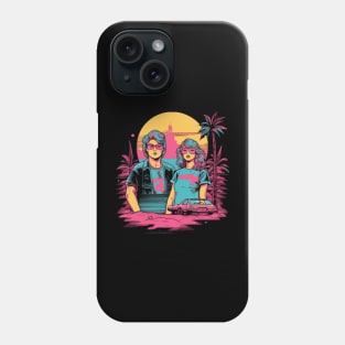 Miami beach vintage retro Phone Case