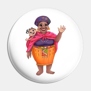 African mother Pin