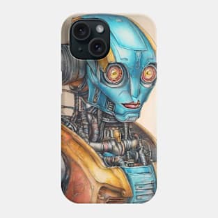 Robot Drawing Art Design Phone Case