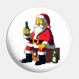 Drunk Santa Pin