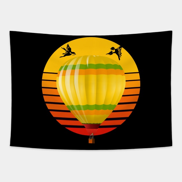 Hot Air Balloon Adventure Simple Beauty Tapestry by vanityvibes