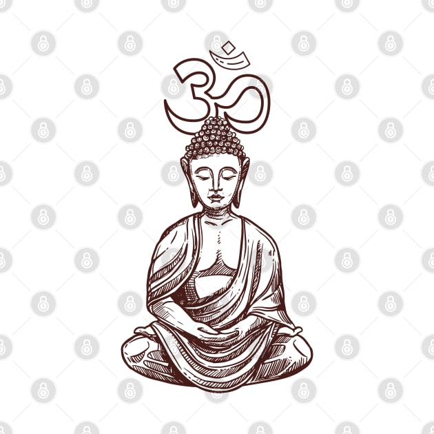 Buddha Om by Zen Cosmos Official