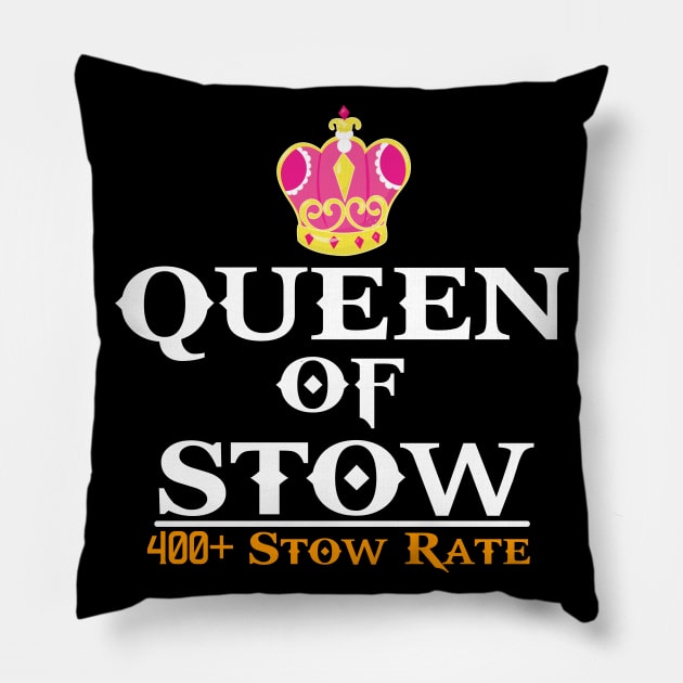 Queen of Stow 400 Scan Rate Pillow by Swagazon