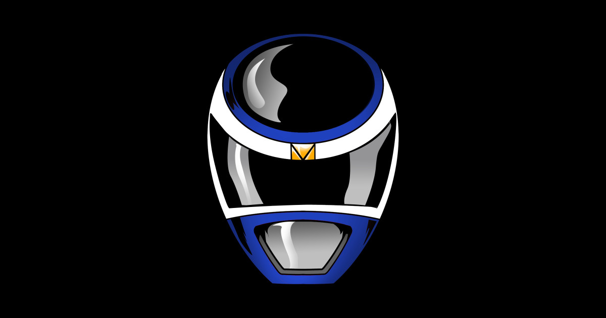 Blue space Helmet - Power Rangers - Sticker | TeePublic