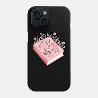 Pink Floral Book Phone Case