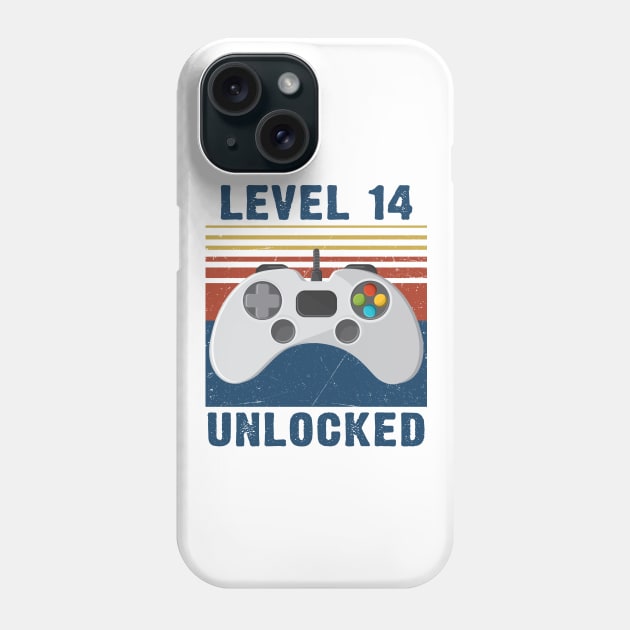 Level 14 unlocked funny gamer 14th birthday Phone Case by Sauconmua Conlaigi99