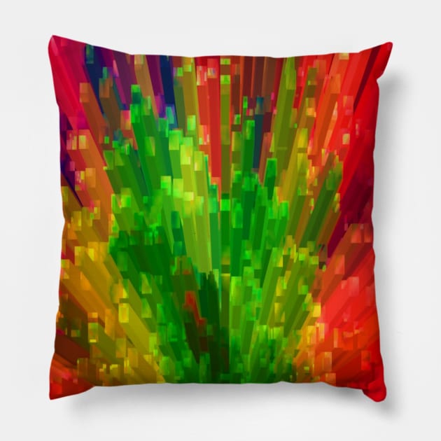 City Lights 2.New York City on a Bright and Sunny Day Pillow by born30