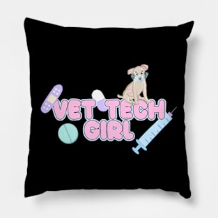 Vet Tech Girl Pillow