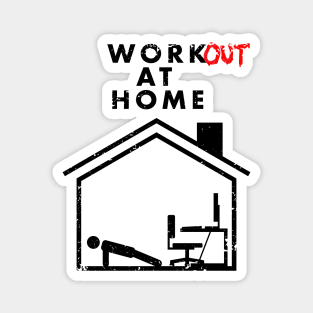 Workout At Home Magnet