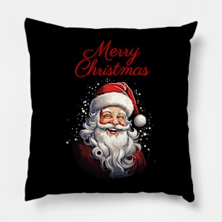 Merry Christmas Happy Santa Pillow