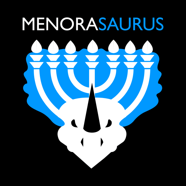 Menorasaurus Funny Hanukkah Joke by JustPick