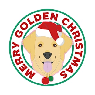 Merry Christmas Golden Retriever T-Shirt