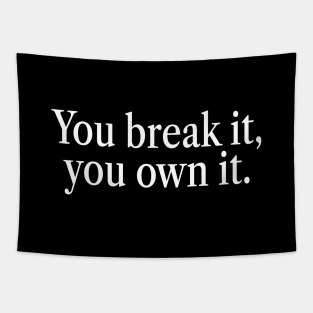 You Break It You Own It Caitlin Clark Tapestry