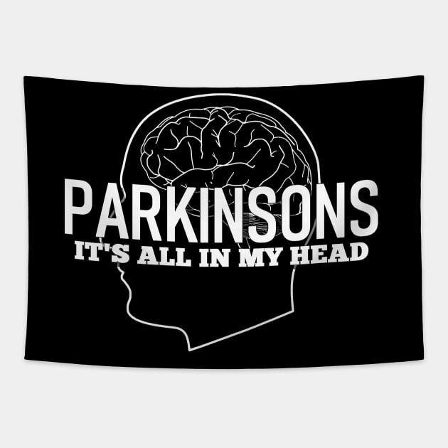 Parkinsons Disease it's all in my head Tapestry by SteveW50