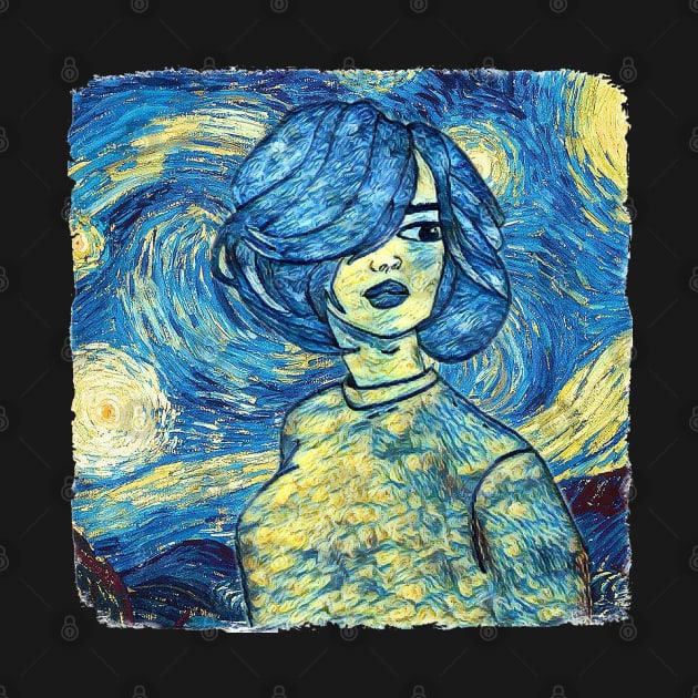 Girl Van Gogh Style by todos