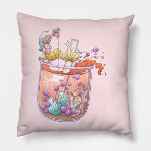 Boba mermaid Pillow