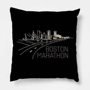 boston marathon Pillow