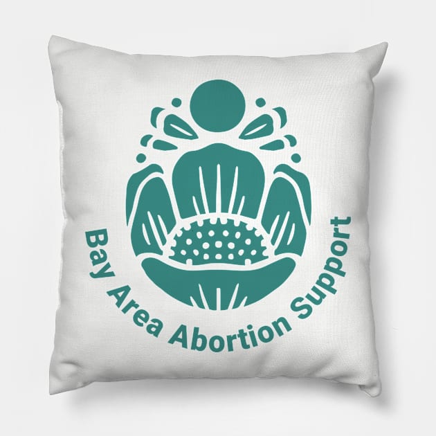 BAAS cycles logo in teal Pillow by BAAS-RJ