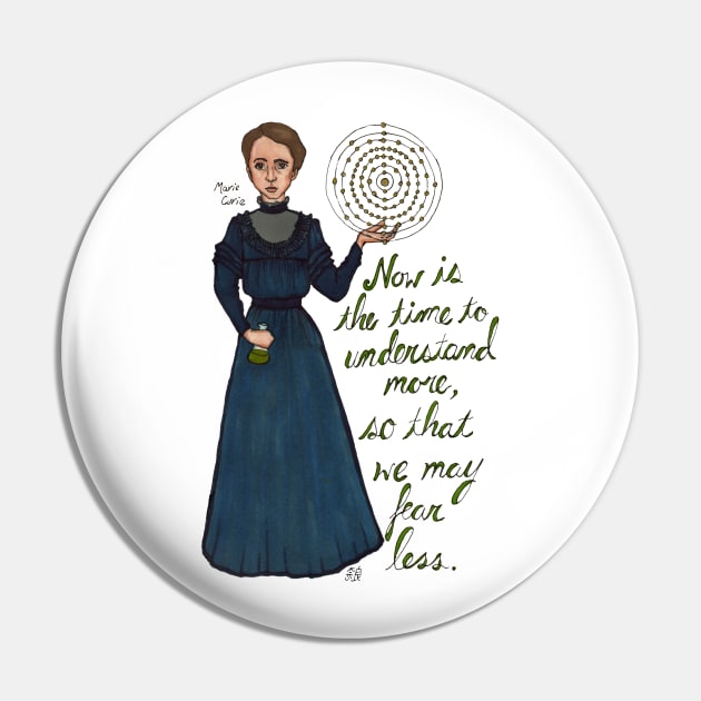 Marie Curie Pin by neuroticowl