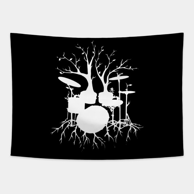 drum tree nature Tapestry by nugiarbantyo