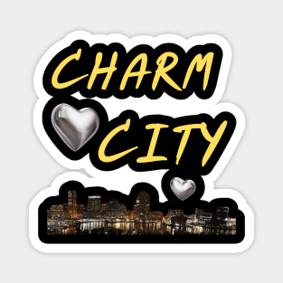 CHARM CITY BALTIMORE DESIGN Magnet