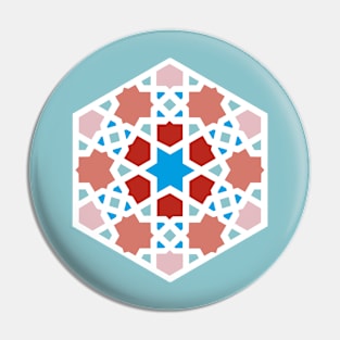 Coral Island Arabic Tiles Pin