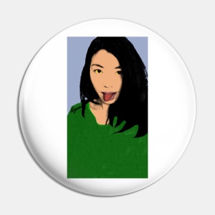 FUNNY GIRL - GREEN Pin