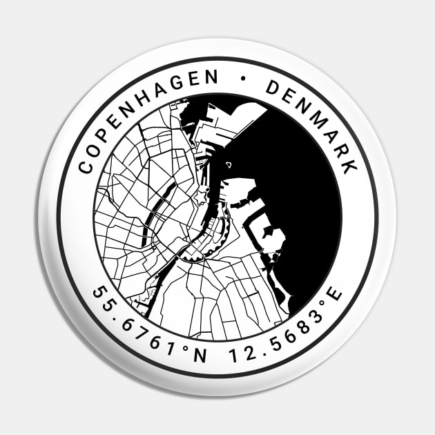 Copenhagen Map Pin by Ryan-Cox