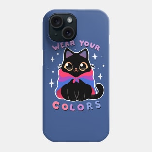 Bisexual LGBT Pride Cat - Kawaii Rainbow Kitty - Wear your colors Phone Case