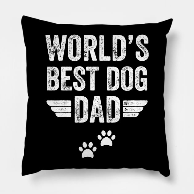 World's best dog dad Pillow by captainmood
