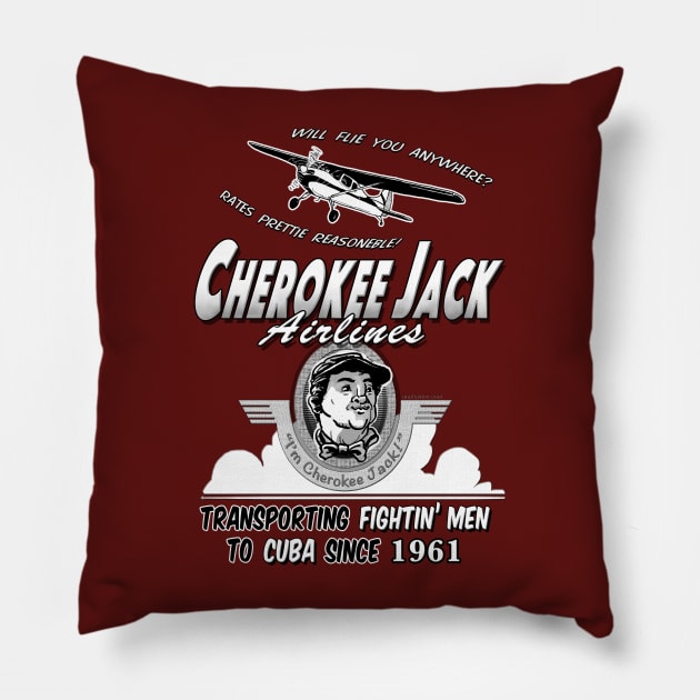 Cherokee Jack Airlines Pillow by marlowinc