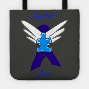 Support Autism Awareness Tote