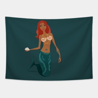 Mermaid Red Hair Tapestry