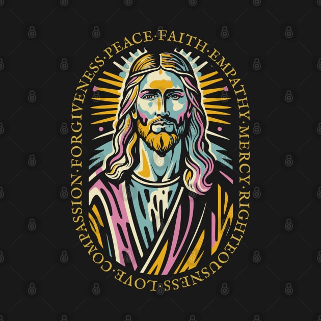 Jesus Christ Love Faith Christian Gift Idea by PugSwagClothing