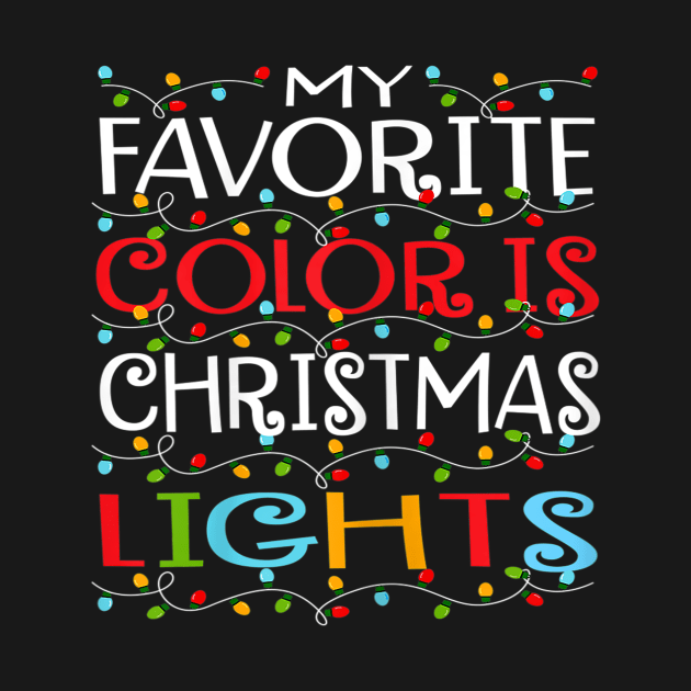 my favorite color is christmas lights by Barnard