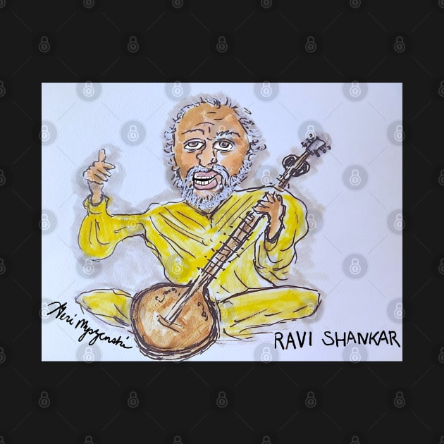 Ravi Shankar by TheArtQueenOfMichigan 