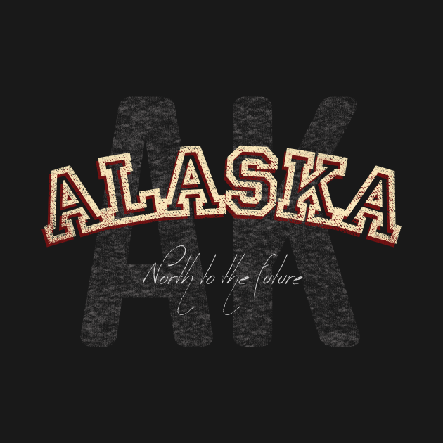 Discover Alaska Vintage Retro Collegiate - Vintage - T-Shirt