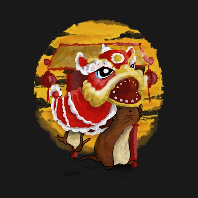 Otter Lion Dance by PeterCraft