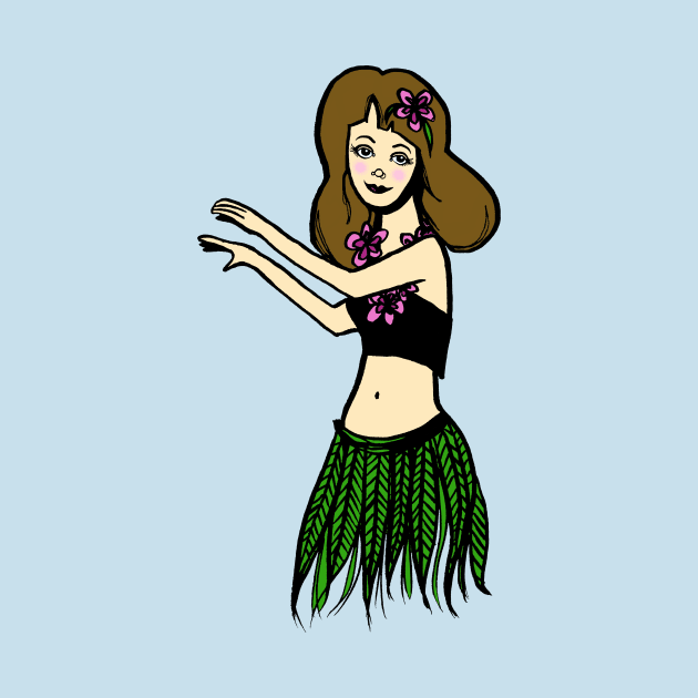 Dancing Hula Girl: Happy Hawaii by Tessa McSorley