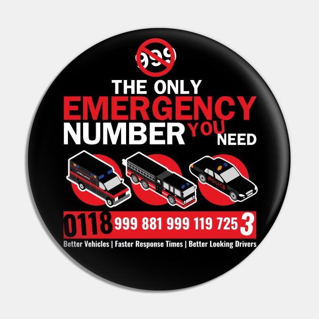 The all new Emergency Number Pin by Meta Cortex