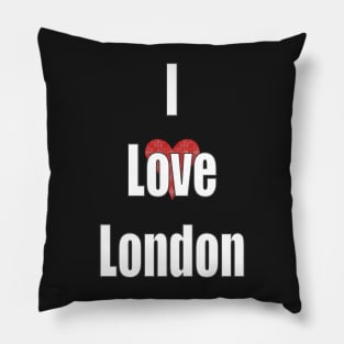 I Love London - United Kingdom Pillow