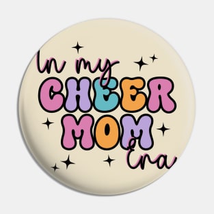 In My Cheer Mom Era Retro Trendy Cheerleading Football Mom Women Life Pin